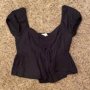 Black pac sun peplum top